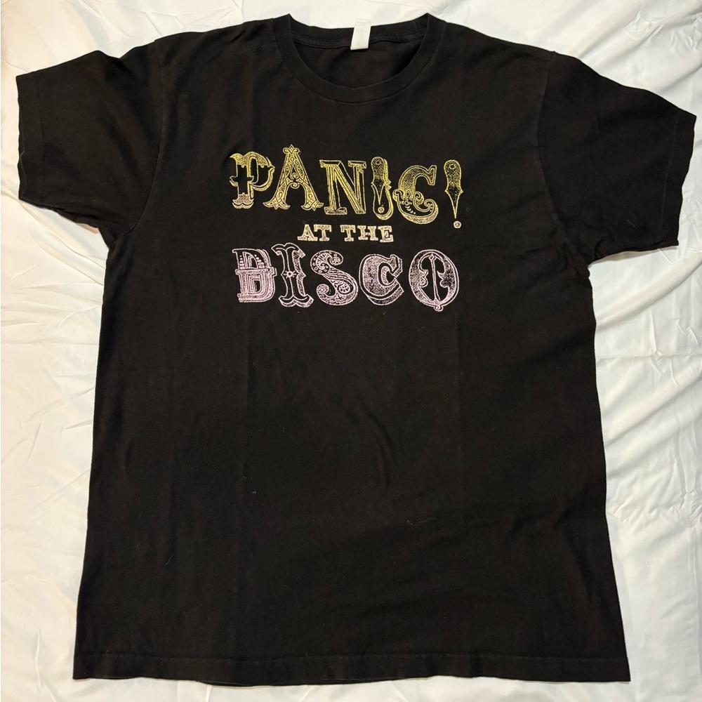 Panic At The Disco Black Graphic T-Shirt L